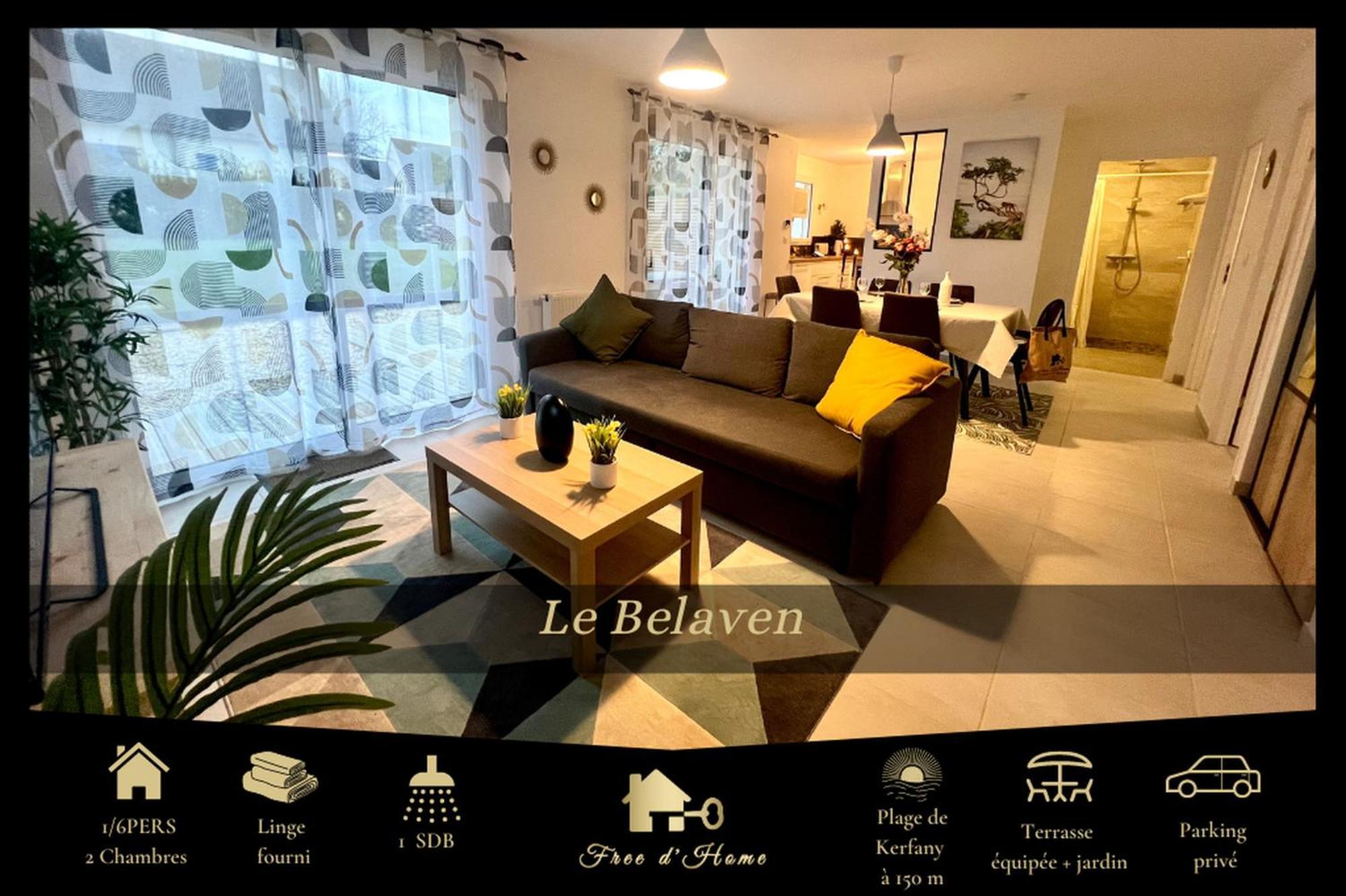 Le Belaven, Neuf, Cosy, Terrasse, Jardin, Kerfany Plage, 1 A 6 Pers Moelan-sur-Mer Exterior photo