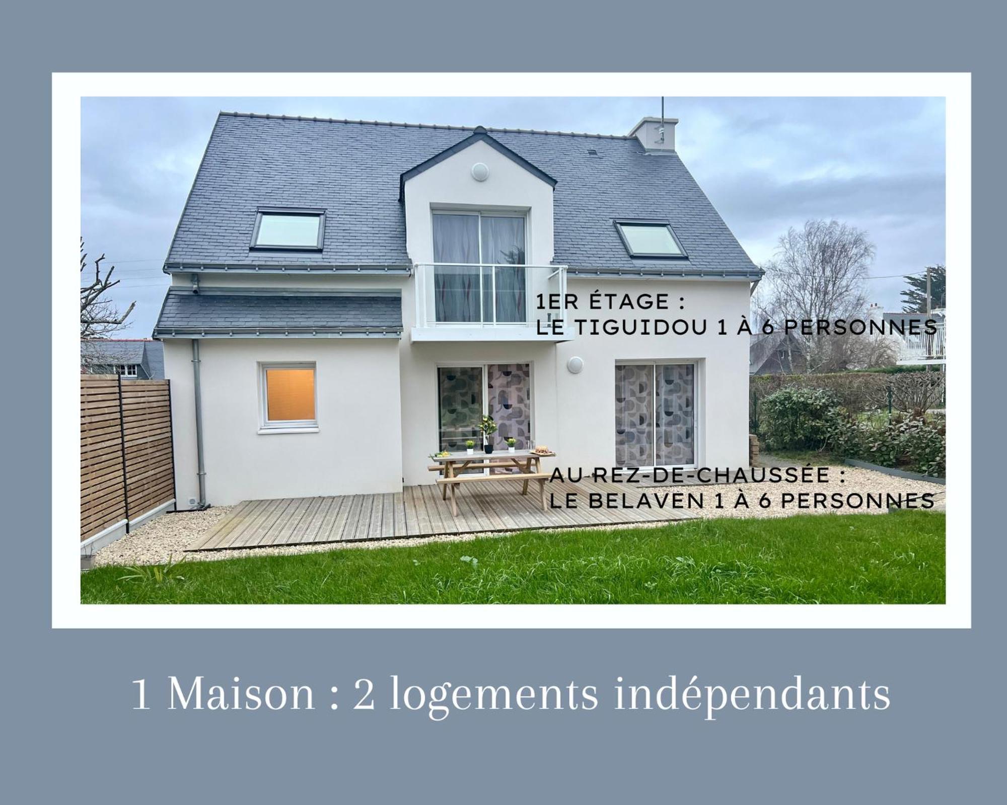 Le Belaven, Neuf, Cosy, Terrasse, Jardin, Kerfany Plage, 1 A 6 Pers Moelan-sur-Mer Exterior photo